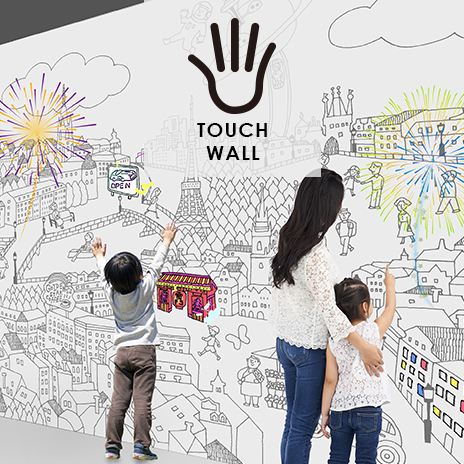 体験型インタラクティブ　Touch Wall